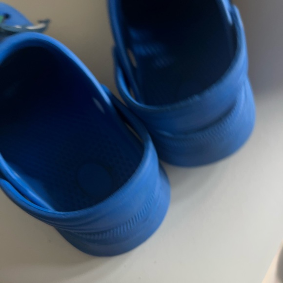 Crocs Crocband Youth Girls Sz 1 Shoes Blue Slip On Slides Comfort Sandal - Picture 7 of 11